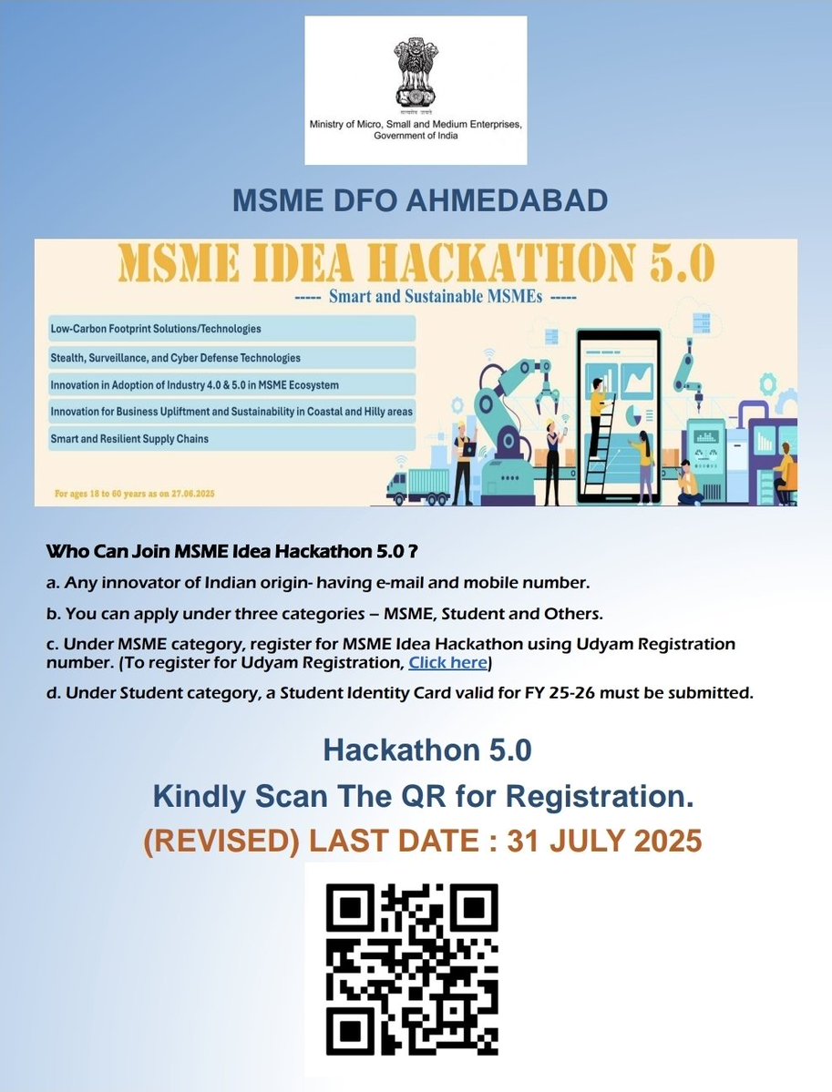 Revised Date of HACKATHON 5.0 APPLICATION 31/07/2025