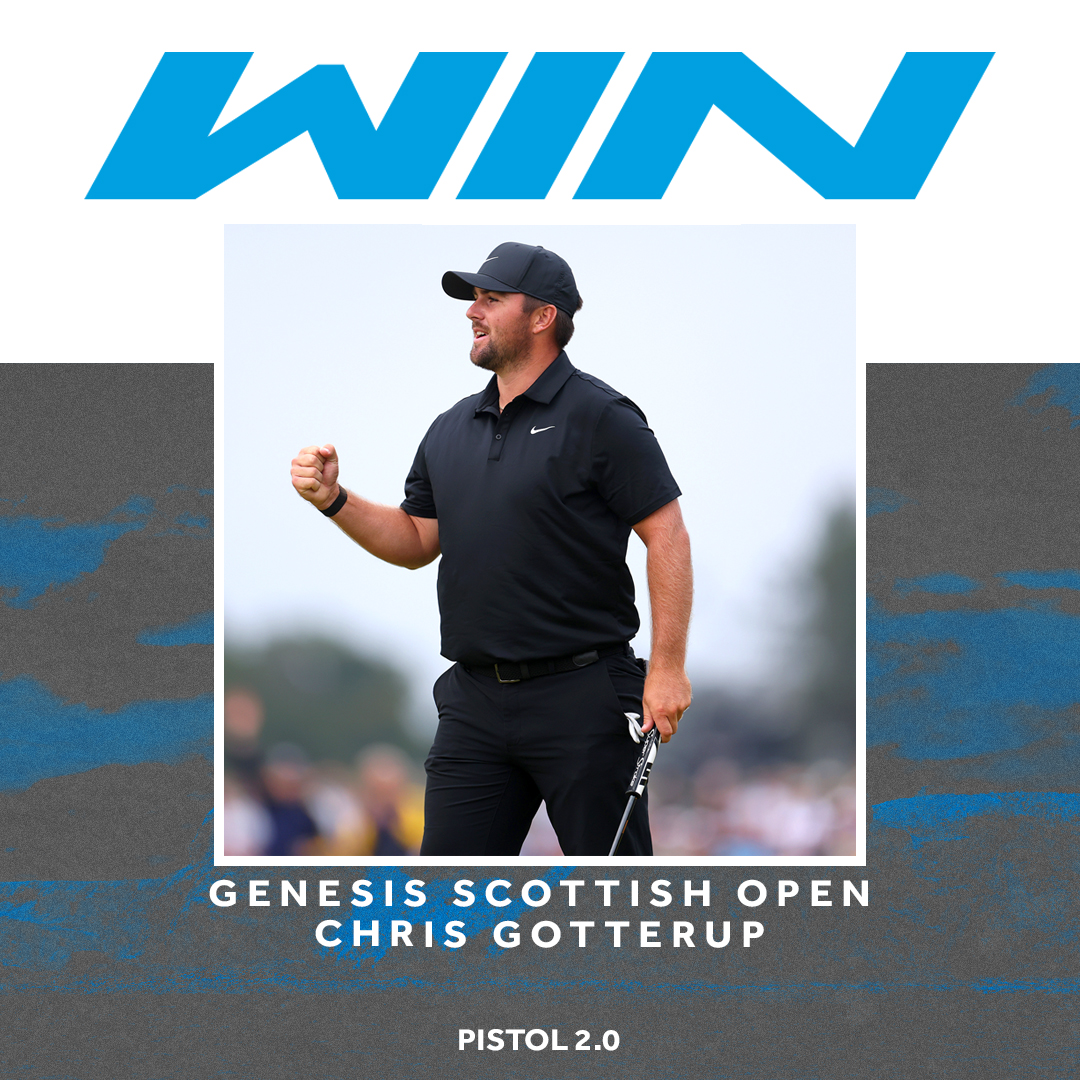 Chris Gotterup takes the Genesis Scottish Open at -15 with the Pistol 2.0 in hand. 🏆⛳️
