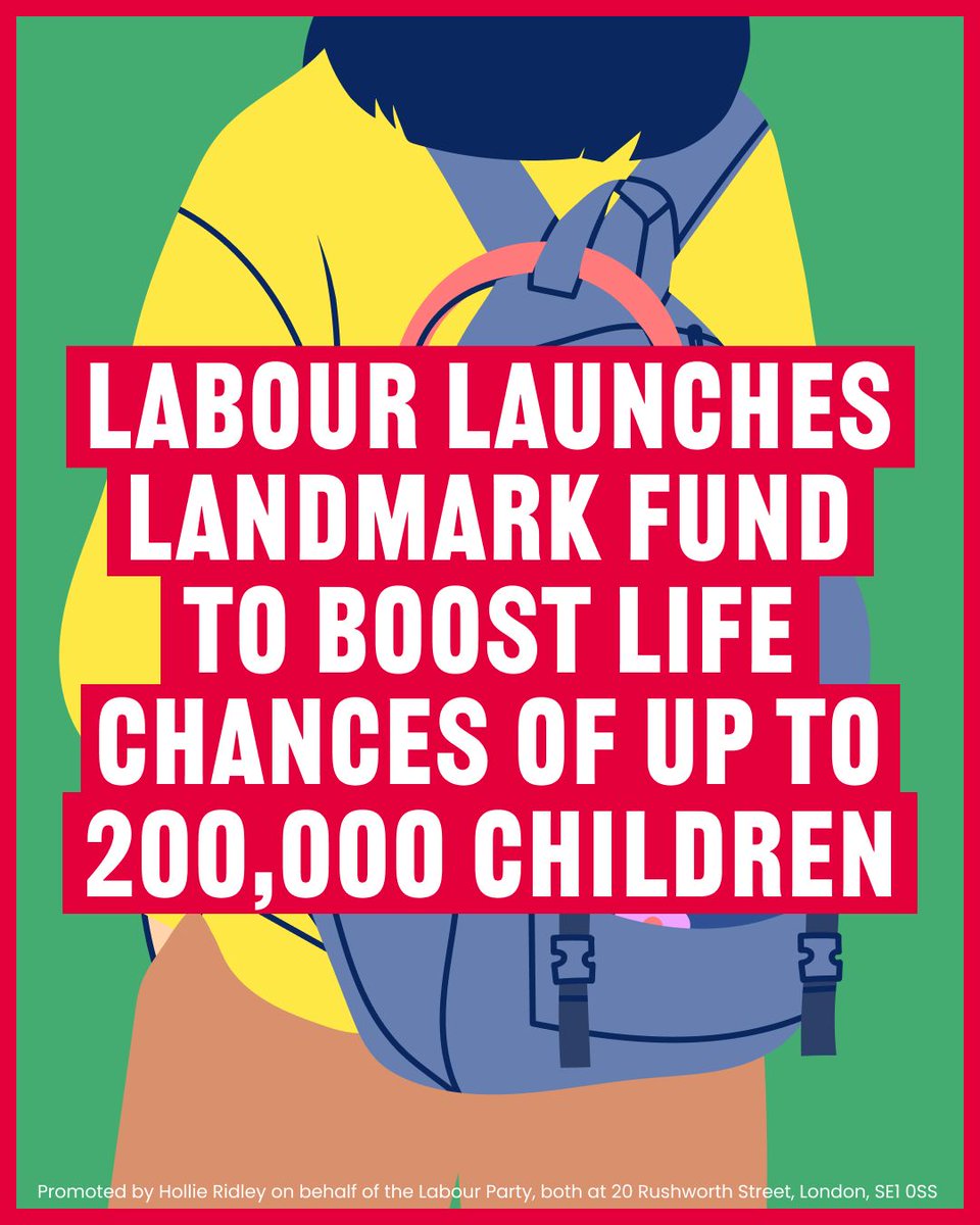 Our Labour Government is taking decisive action to give children the best start in life.

Our new, world-leading £500m Better Futures Fund will give hundreds of thousands of children, young people and their families the support they need to help them reach their full potential.