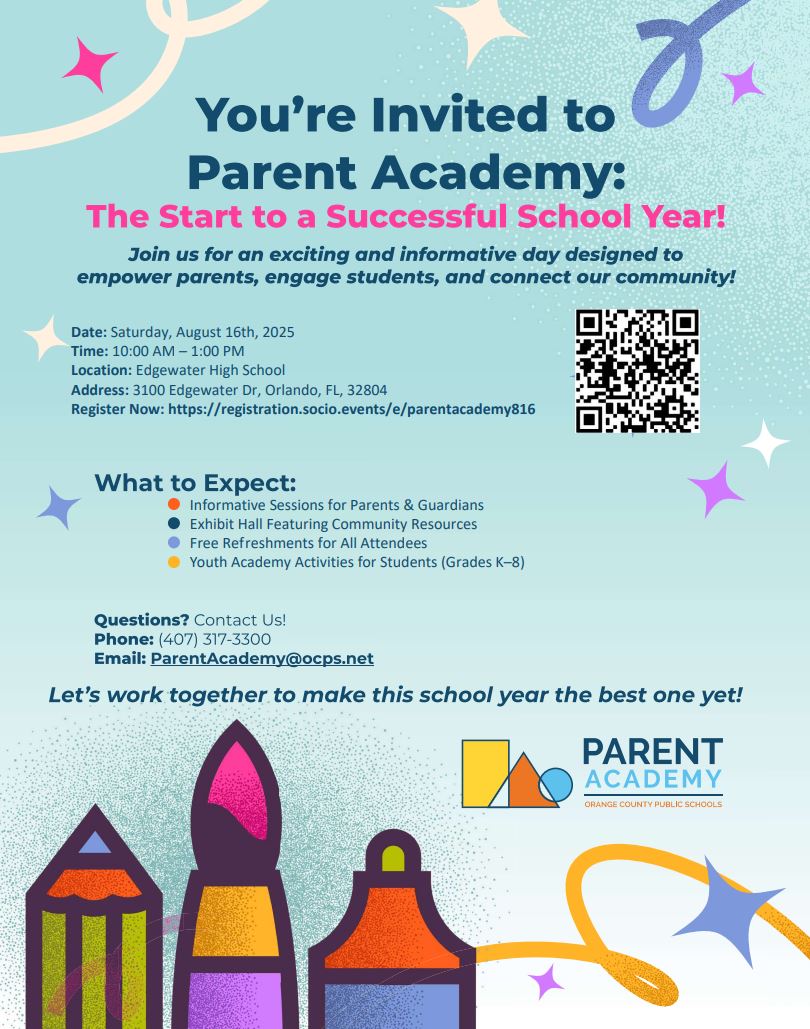 Don't forget to register for our first Parent Academy of the new school year -- it's FREE!

➡️ bit.ly/ParentAcademyA…

#ocps #backtoschool #WeAreOCPS