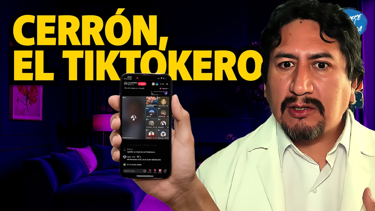 SQP_Peru's tweet image. Prófugo Vladimir Cerrón, reapareció en Tik Tok; “Mommy Yankee” fue condenada por vender entradas falsas para conciertos; sindicato del Congreso exige bono de S/10.700 por su “esfuerzo”.
🔗 youtu.be/suB2IUzdQn8