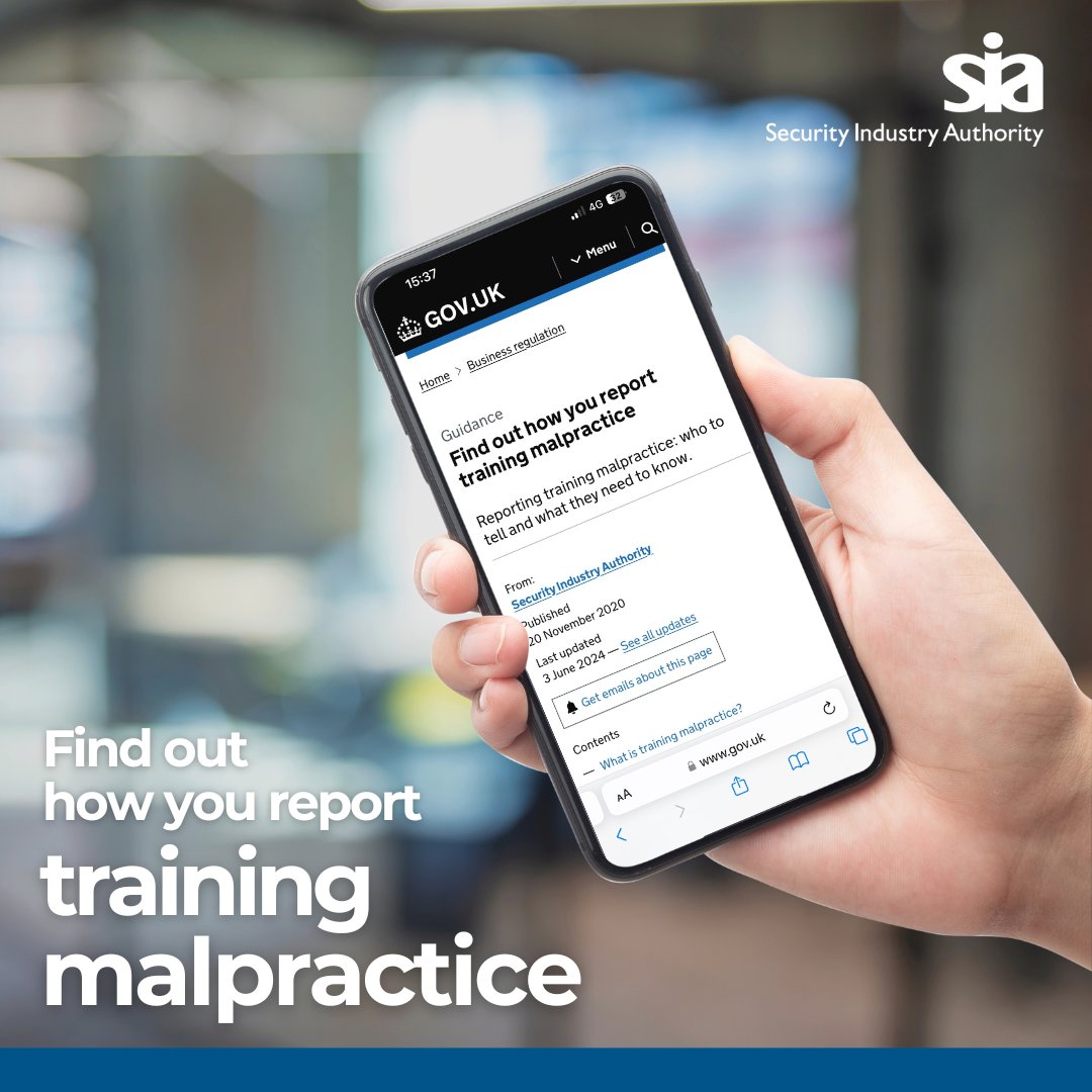 SIAuk's tweet image. Training malpractice is a deliberate attempt to cheat the training process. It compromises the integrity of the assessment process.
➡️ Find out how to report it here:
orlo.uk/LQYek
#TrainingMalpractice #ReportIt