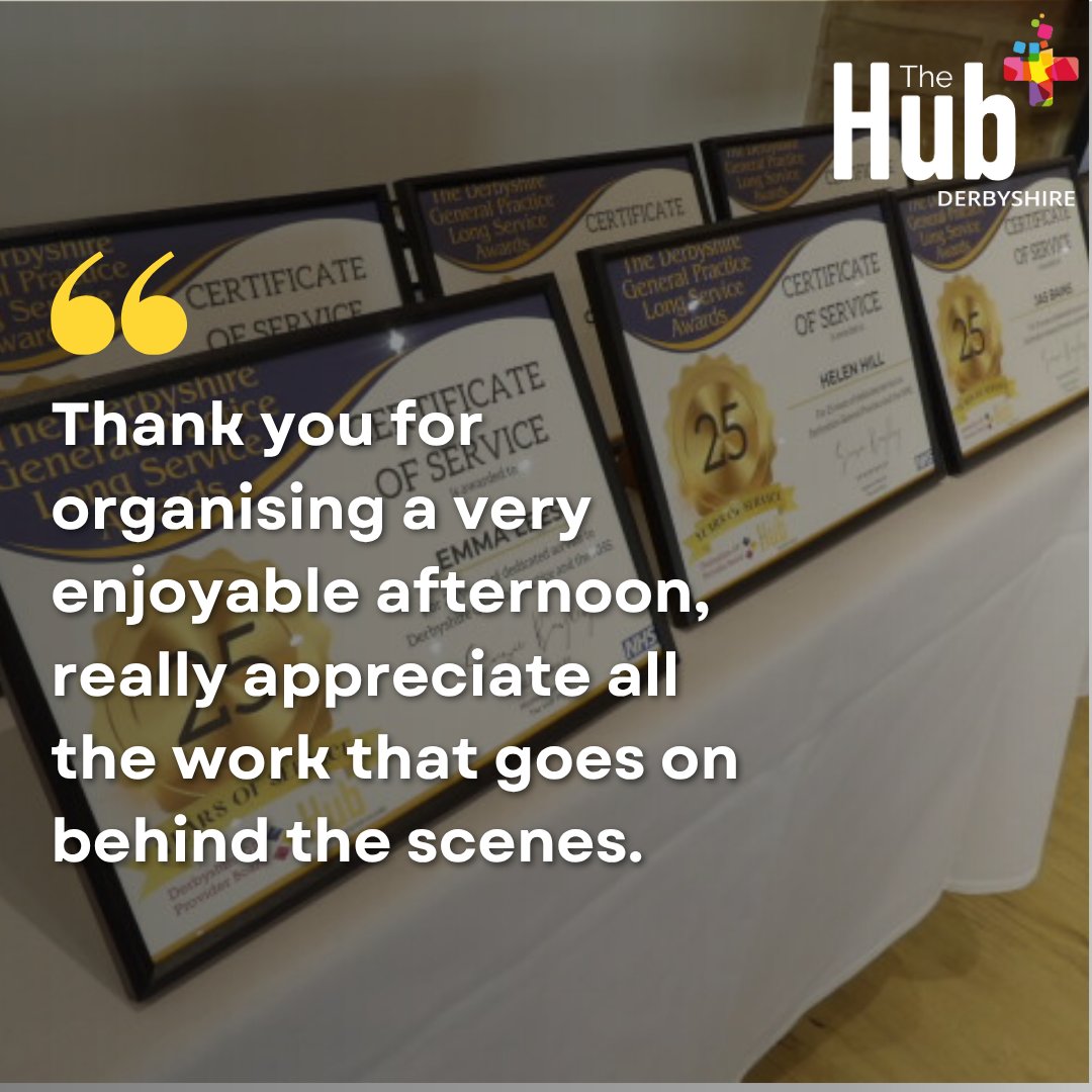 We've had the pleasure of honouring over 150 recipients for the Derbyshire General Practice Long Service Awards, which is a fantastic achievement! 🏅

We are far from finished! Applications for the third cohort are now OPEN.

thehubplus.co.uk/long-service-a…