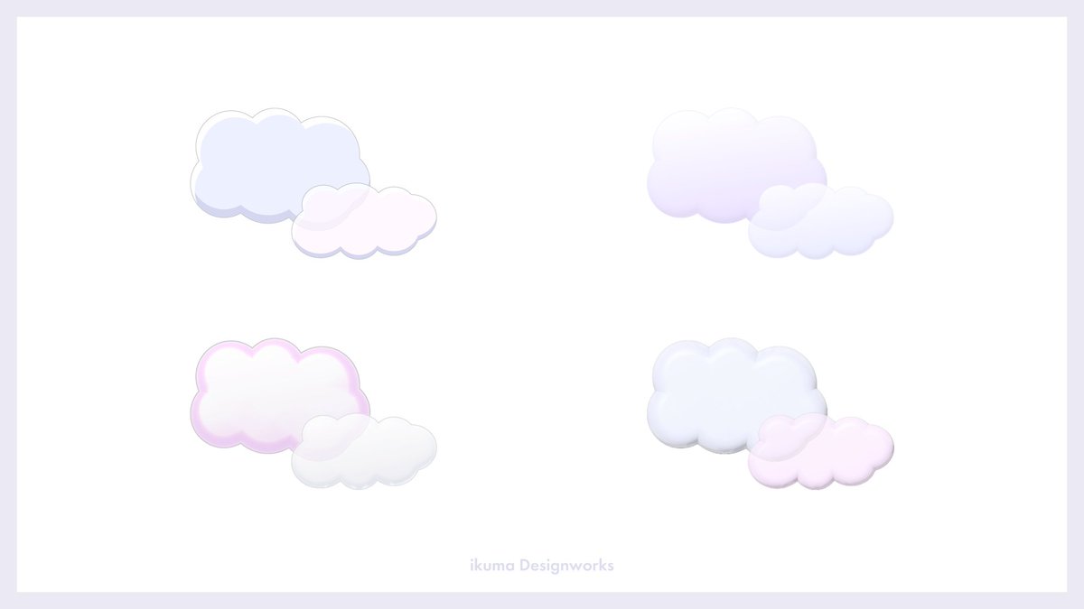 ikuma_design's tweet image. いろんな、もくもくの作り方..！！☁