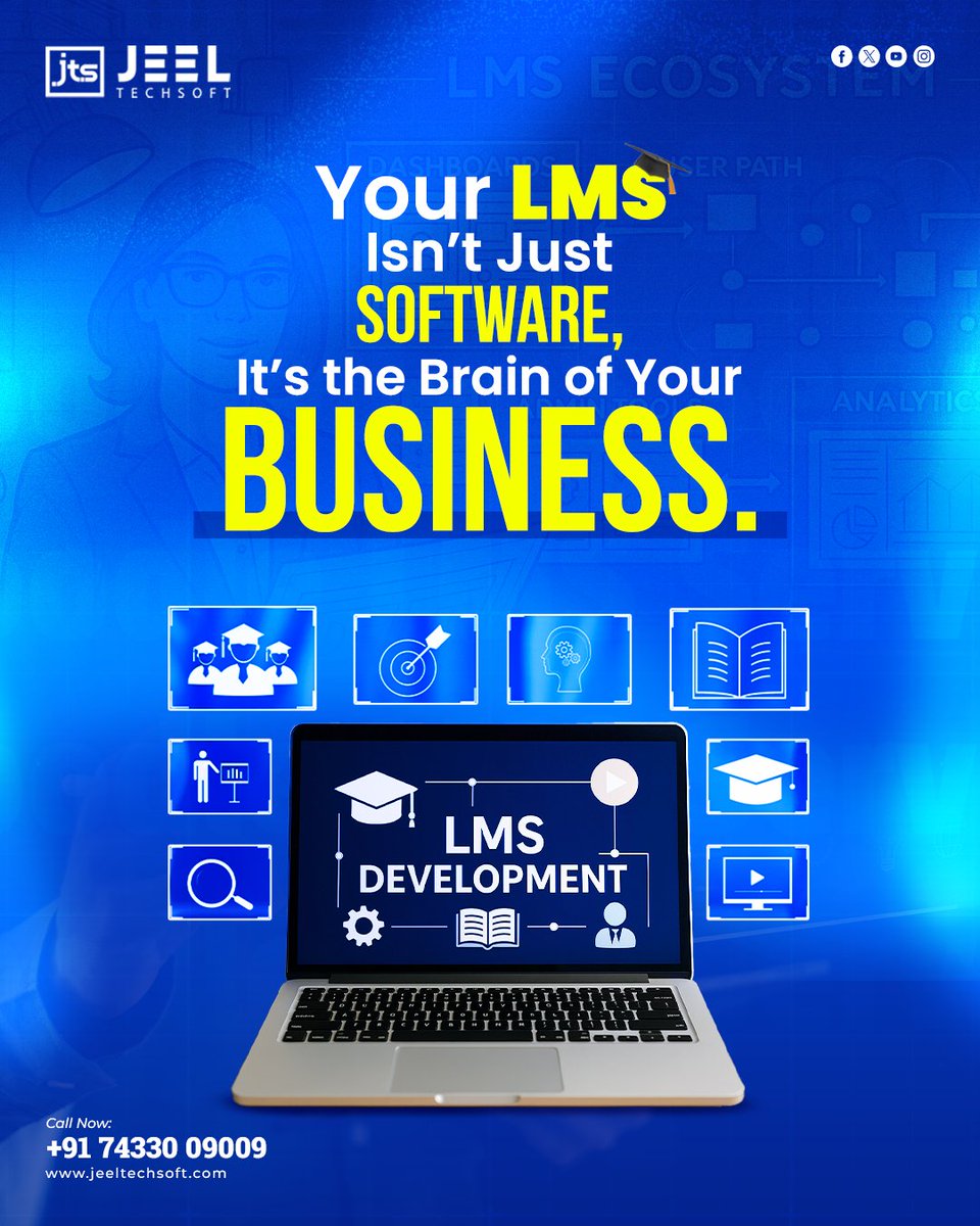 JeelTechsoft's tweet image. Think your LMS is just a backend tool? Think again.
At Jeel Techsoft, we build branded Moodle LMS platforms that engage, automate & scale like a business engine.
➡️ Let’s turn your LMS into your edge:
jeeltechsoft.com/web-developmen…
#MoodleLMS #EdTechInnovation #ElearningSolutions
