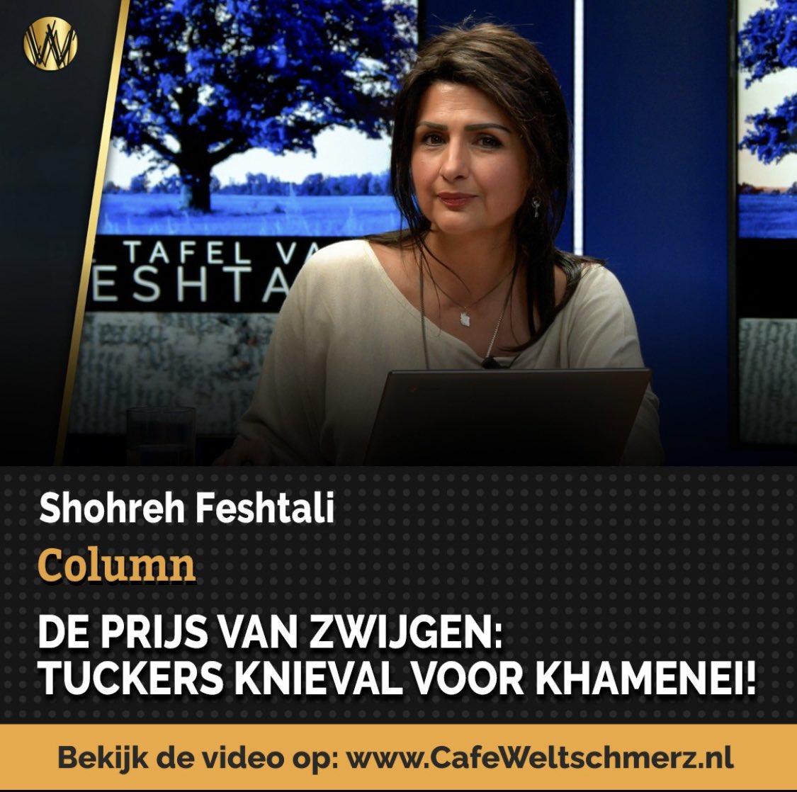cafeweltschmerz's tweet image. De wekelijkse opinie van Shohreh Feshtali. De tekst van de column kan je lezen via onderstaande link.
cafeweltschmerz.nl/de-prijs-van-z…