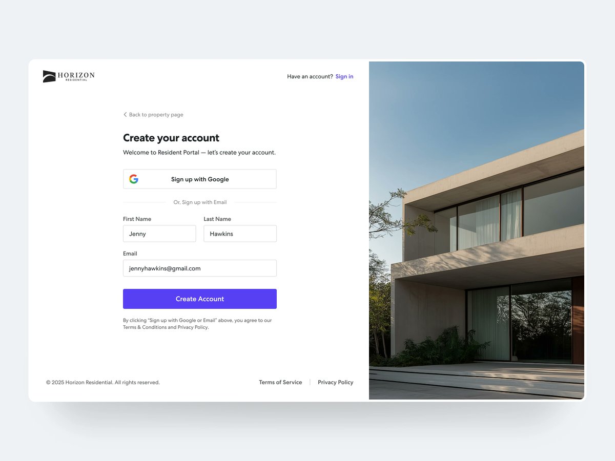 ahmadnfwd's tweet image. Resident Portal - Create account