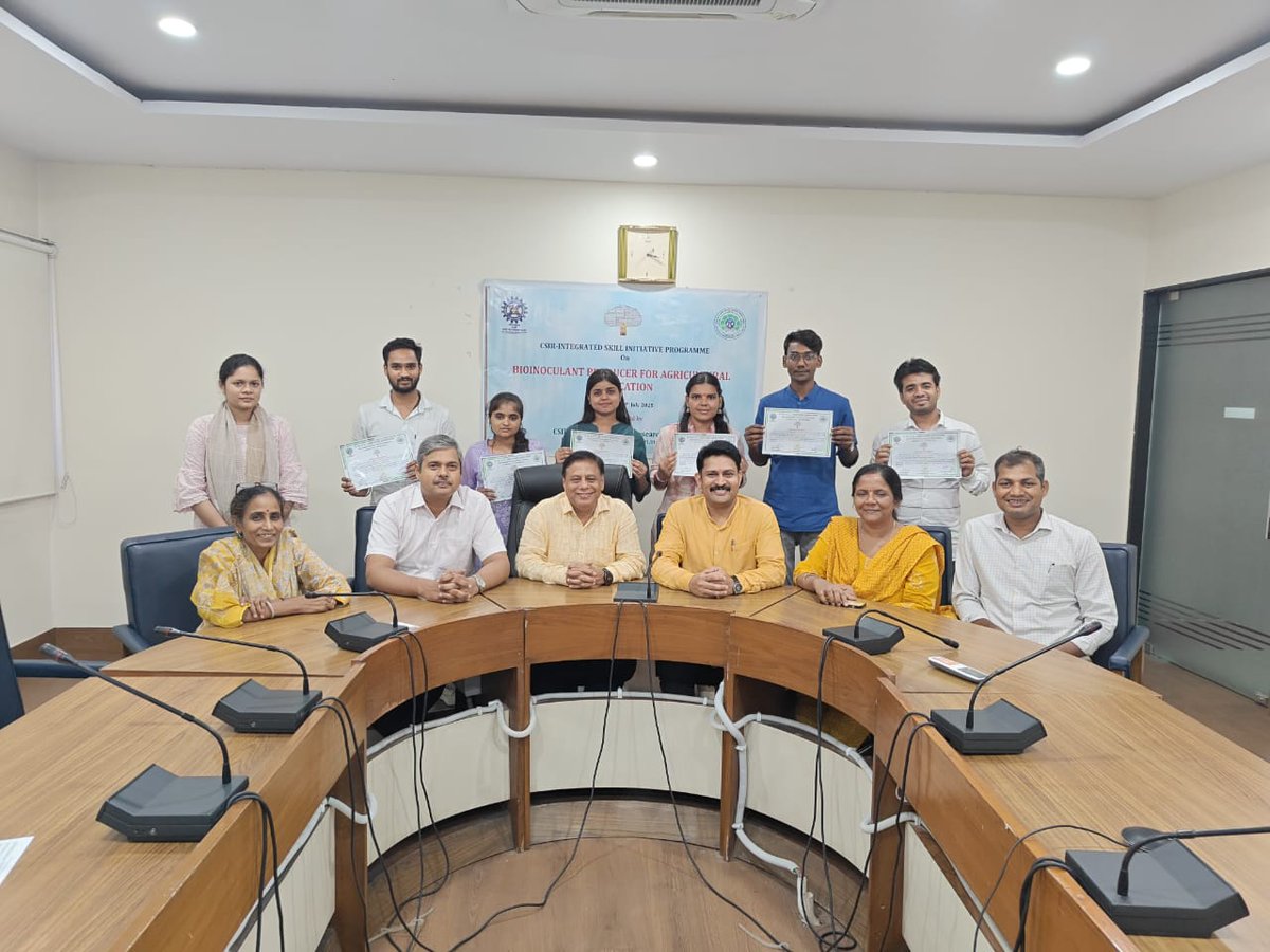 csirnbrilko's tweet image. An one month-long Skill Development Programme on ‘Bioinoculant Producer for Agricultural Application' from 11 Jun to 10 Jul 2025 was organised by NBRI under the aegis of @CSIR_IND @CsirSkill Phase-III. 08 students from different institutes participated in the prog.
@akshasany