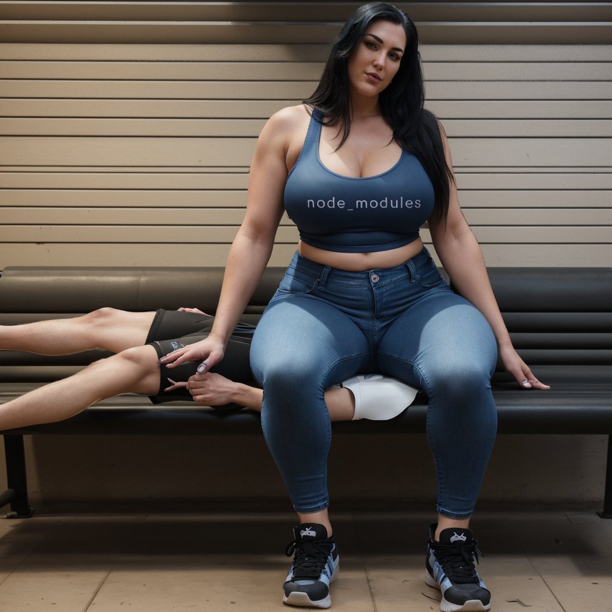 totalpraetorian's tweet image. A plus-size influencer in London celebrated #MancrushMonday by sitting on a tiny man’s face—while wearing a tight top labeled “node_modules.” Coders everywhere are triggered. Mother Mayhem investigates the metaphor and the madness: 📷 #TPN #node_modules praetorian.today/lifestyle/plus…