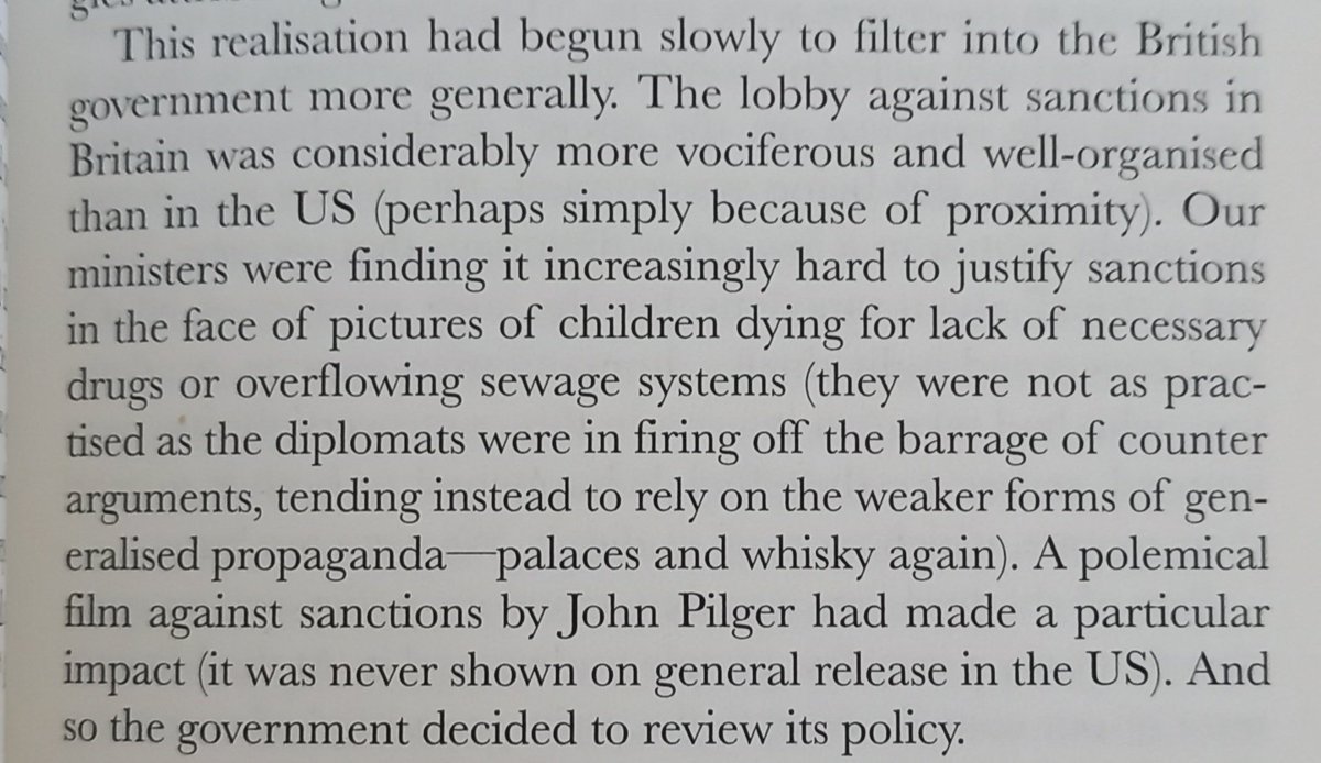 Ian Sinclair (@ianjsinclair) on Twitter photo This section of <a href="/carneross/">Carne Ross</a>'s Independent Diplomat book from 2007 suggests activists opposing the sanctions on Iraq impacted UK government policy <a href="/medialens/">Media Lens</a> <a href="/PeaceNewsFour/">PeaceNewsFour</a> <a href="/LindseyAGerman/">Lindsey German</a> This section of <a href="/carneross/">Carne Ross</a>'s Independent Diplomat book from 2007 suggests activists opposing the sanctions on Iraq impacted UK government policy <a href="/medialens/">Media Lens</a> <a href="/PeaceNewsFour/">PeaceNewsFour</a> <a href="/LindseyAGerman/">Lindsey German</a>