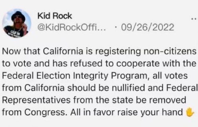 Kid Rock hits the nail on the head. 

Do you agree with him?