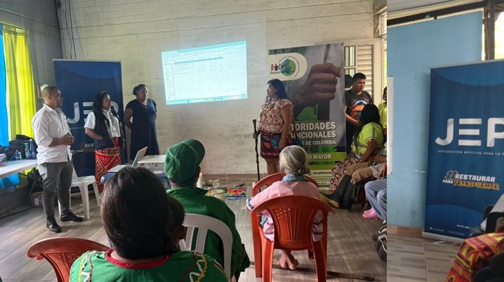 AsorewaInforma's tweet photo. La Asociación Orewa, acompaña al pueblo indígena Chamí y Eyabida en la acreditación con la Jurisdicción Especial para la Paz JEP, de víctimas del conflicto armado.

https://t.co/05VpT2QVUT https://t.co/4Nl31dkAcS