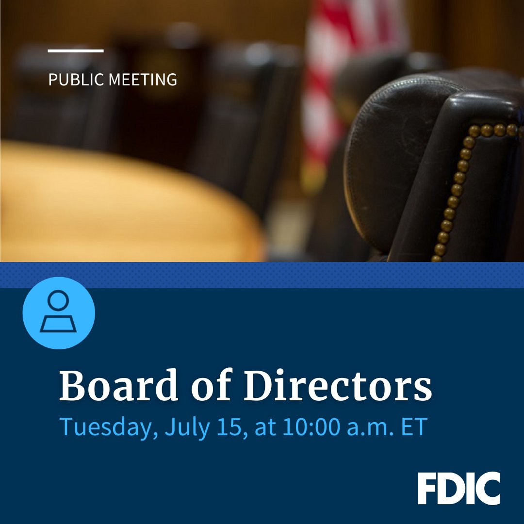 Join us TOMORROW as our Board of Directors meets in open session. Watch live at 10:00 a.m. ET ⤵️  
youtube.com/live/b_RIfHkCl…