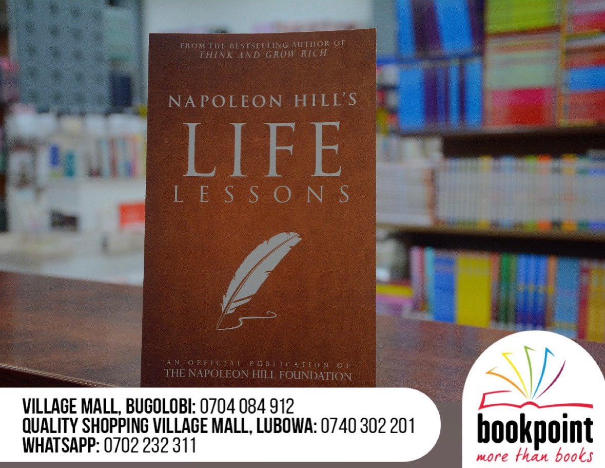 Success starts with the right mindset.
Life Lessons by Napoleon Hill is a timeless guide to purpose, discipline, and personal growth.
Available now at our bookstore.
#BookpointUG #MoreThanBooks #NapoleonHill