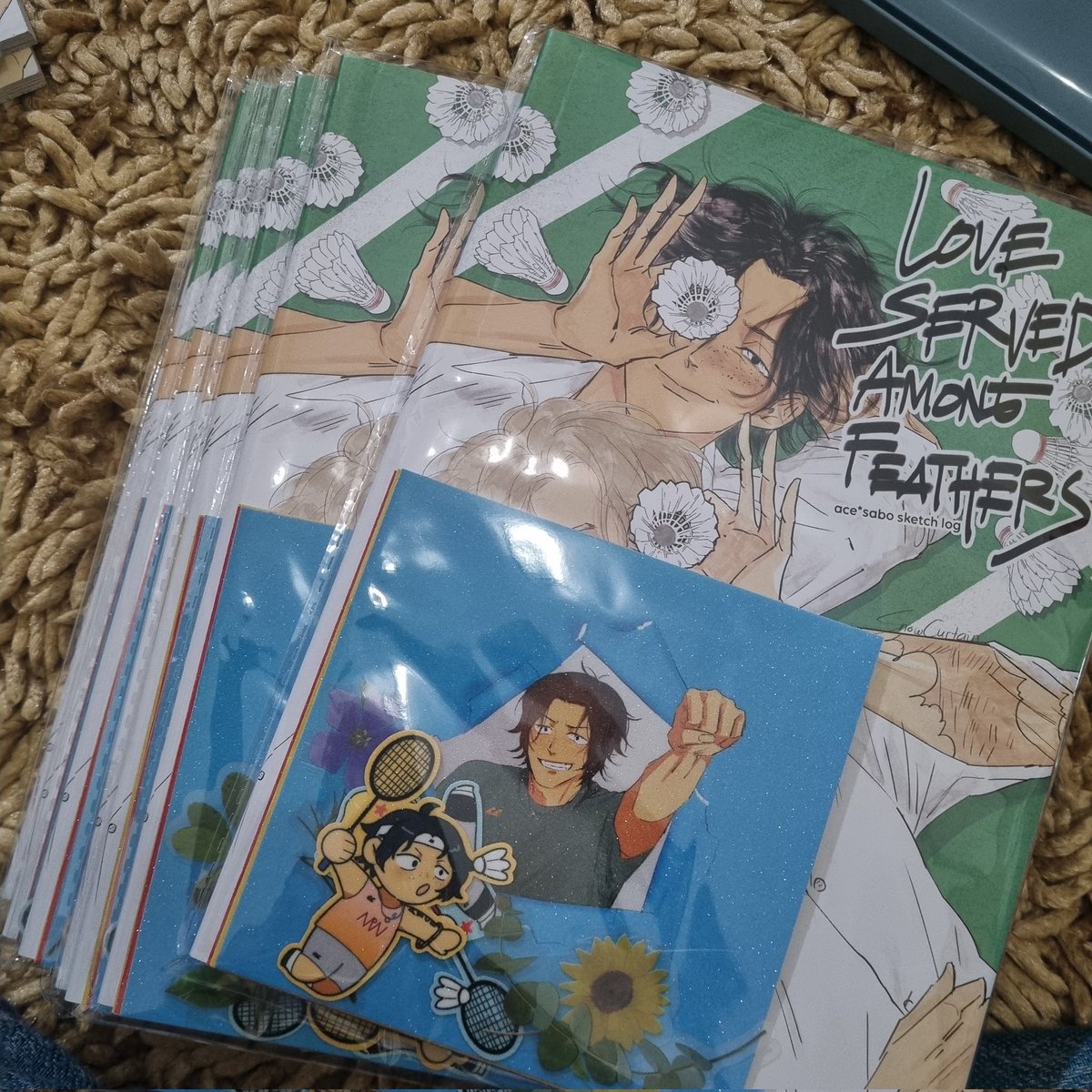 half of the batch siap kirim ✨️ ternyata artprintnya kurang cetak. jadi nunggu lagi :'D