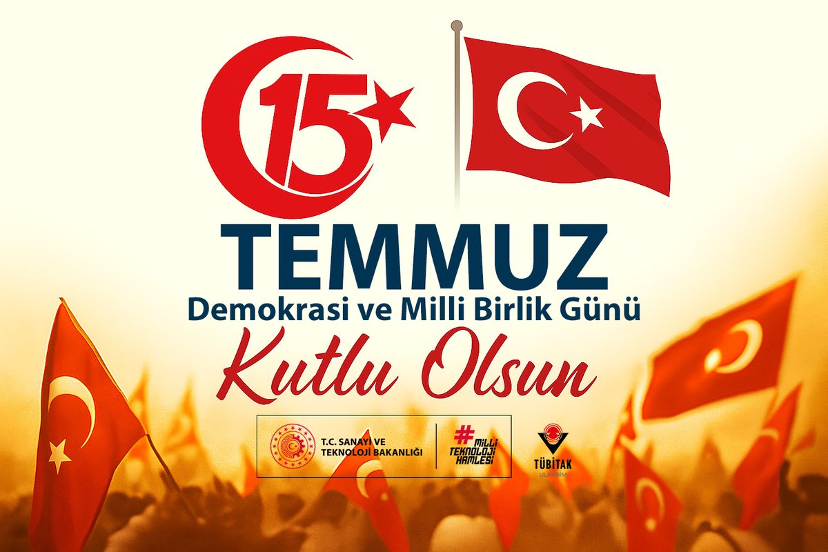 15 Temmuz şehitlerimizi saygı ve rahmetle anıyor, kahraman gazilerimize şükranlarımızı sunuyoruz.  

#DemokrasiveMilliBirlikGünü kutlu olsun!🇹🇷

#15Temmuz