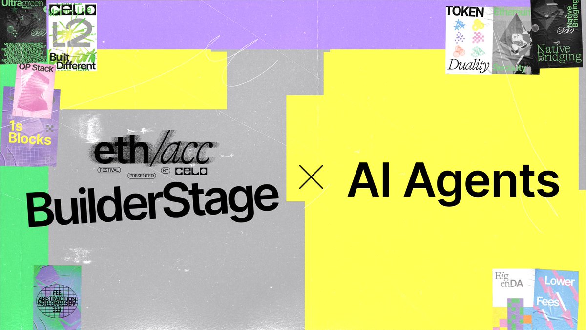 Learn to vibe code onchain AI agents on Celo!

Join the Celo Builder Stage tomorrow for a live coding workshop on deploying, testing &amp; iterating agents in real time.

📆 15 July 2025
⏰ 3:00 PM CEST (1 PM UTC)
🎥 Livestream workshop

RSVP below 👇