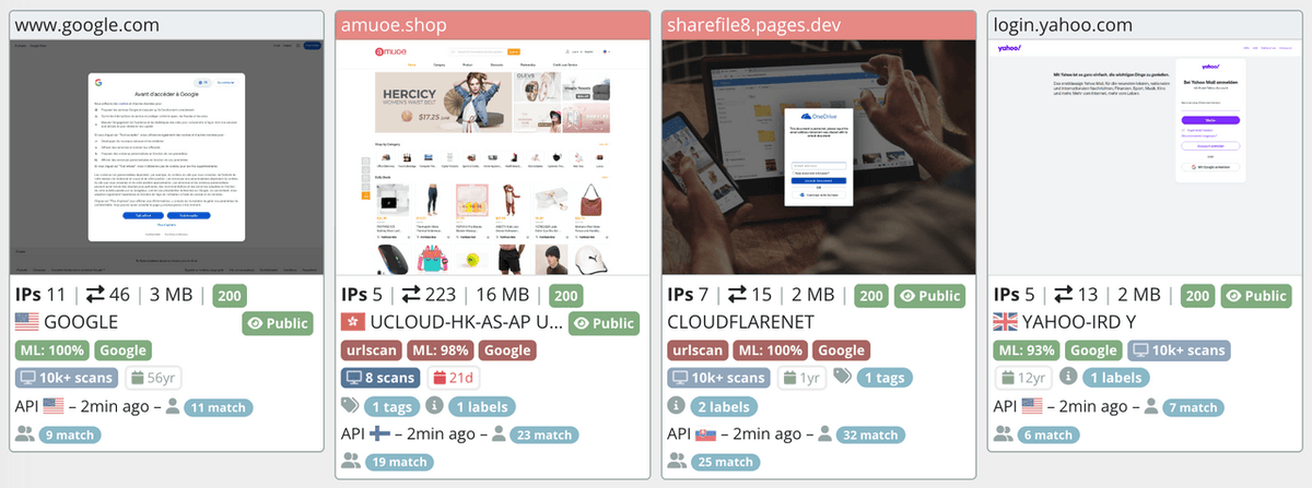 We're launching experimental ML Verdicts on urlscan Pro. Our new machine learning engine automatically classifies scan results as malicious or benign with a likelihood score. Perfect for threat hunting and for noise reduction. Available now on urlscan Pro: urlscan.io/blog/2025/07/1…