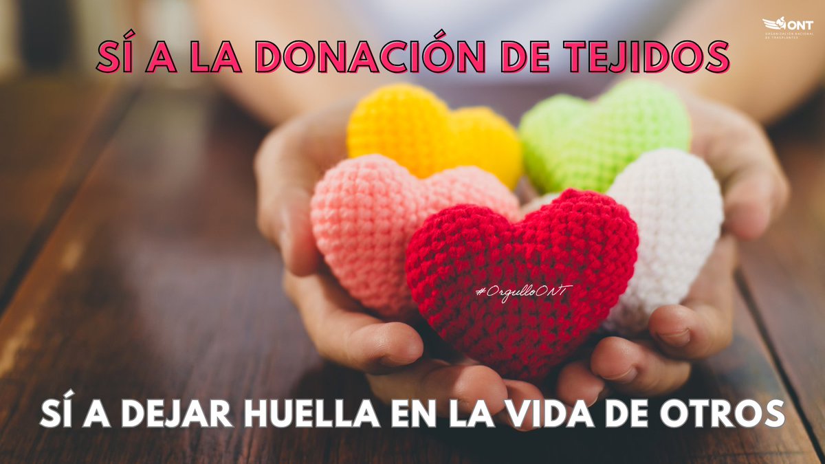 🧶 Cuando donas, estás dejando tu huella en otra persona sin importarte quién es, por qué te necesita o de dónde viene. No solo con la #donación de #órganos sino también con la de tejidos #dejahuella👣