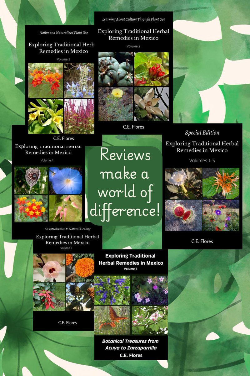 Reviews = Love 💚 If you’ve read any book in the Exploring Traditional Herbal Remedies in Mexico series, please take a moment to leave a review. It makes a world of difference for indie authors! 🙏 amzn.to/3TqMTJe#bookre… #supportindieauthors #herbalwisdom