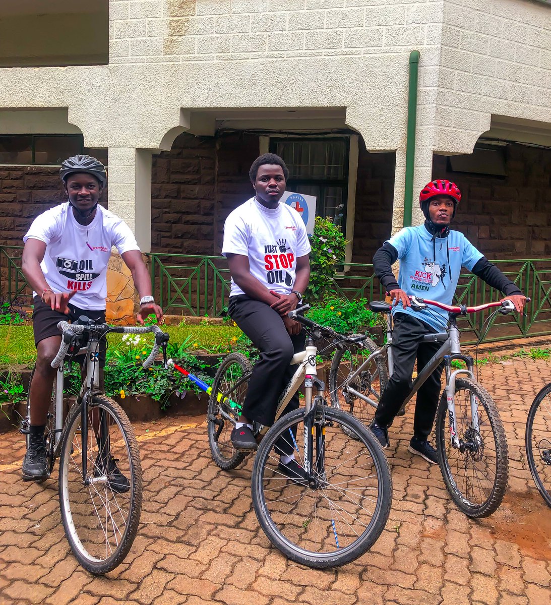 Multinationals in oil exploration have been on a mission to make profits at the expense of the disadvantaged populations in the planet, the Global South included. #Cycling4JustEnergyTransition  
#OccupyTotalEnergies
#StopEACOP 
#AMCEN2025
