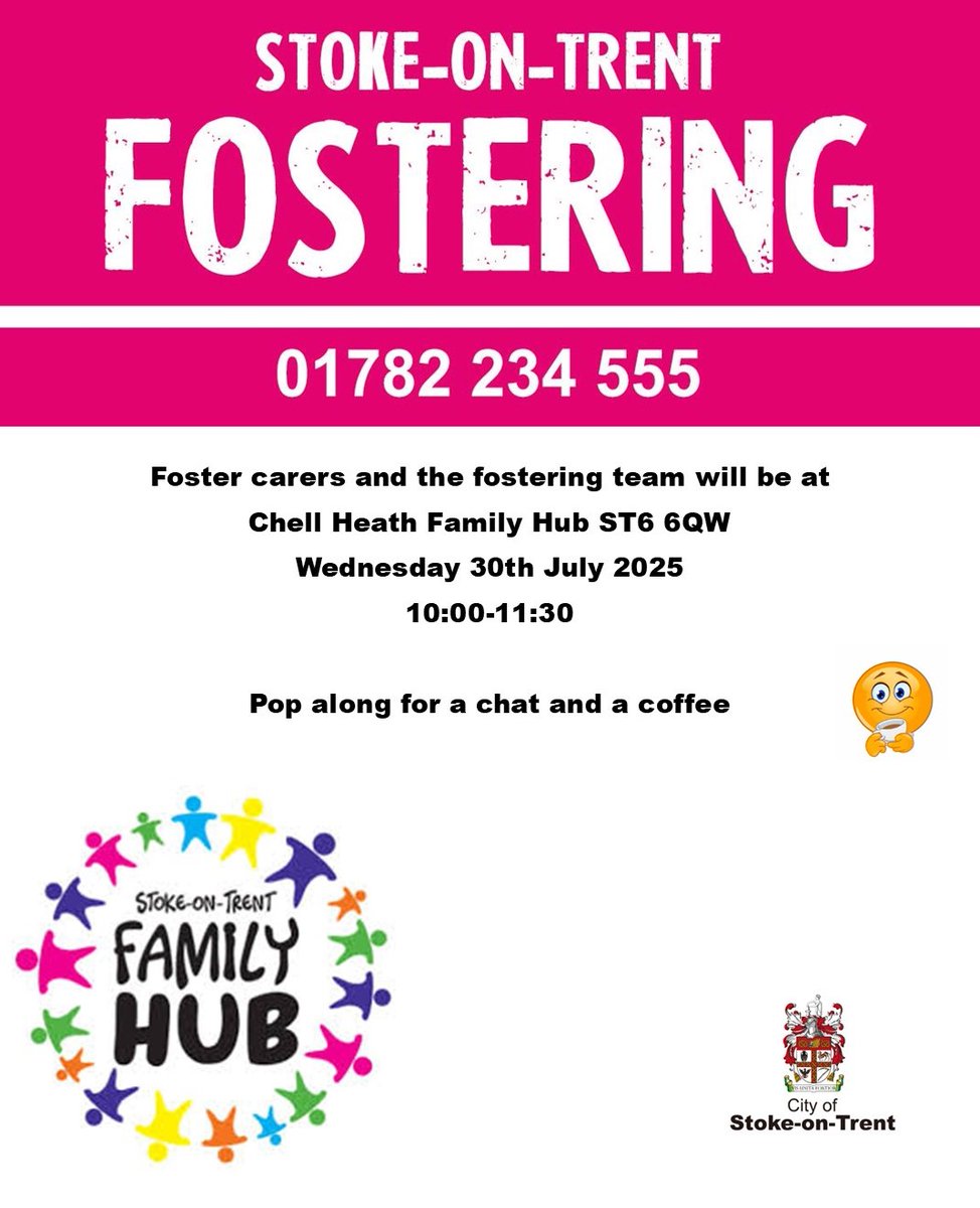 Stoke Fostering (@stokefostering) on Twitter photo Hope to see you there, have all your questions about fostering answered ππ§‘
To find out more speak to our friendly team π
β 01782 234555
π fostering@stoke.gov.uk
#Foster4Stoke Hope to see you there, have all your questions about fostering answered ππ§‘
To find out more speak to our friendly team π
β 01782 234555
π fostering@stoke.gov.uk
#Foster4Stoke