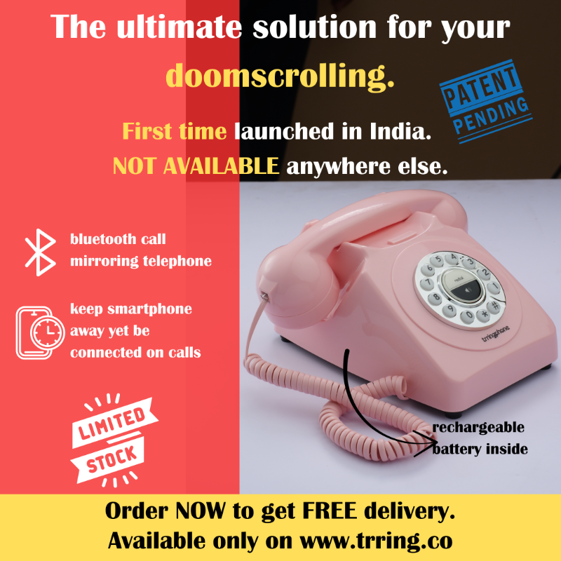 PUNch_hu_main's tweet photo. trringphone is India's first call mirroring telephone. It is your daily break from smartphones. Now reduce your screen time by at least 1 hour daily without missing any calls.
Digital breaks >> Digital detox