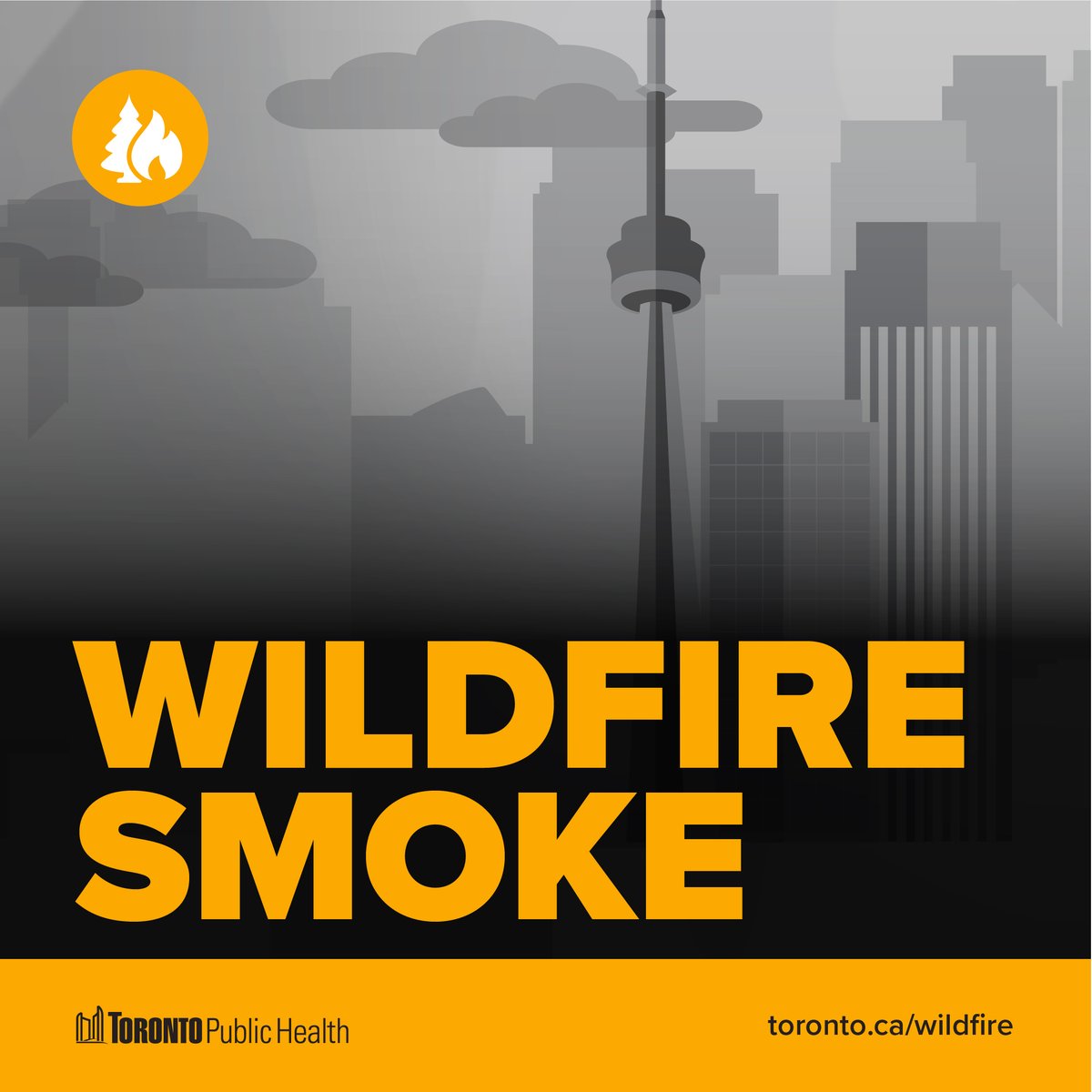 Protect your health by: ⬇️
✔️ Check the AQHI &amp; get alerts with the WeatherCAN app 
✔️ Limit outdoor activities
✔️ Protect your indoor air
✔️ Wear a well-fitted respiratory type mask (N95) outdoors to reduce exposure to fine particles 

Learn more: toronto.ca/wildfire