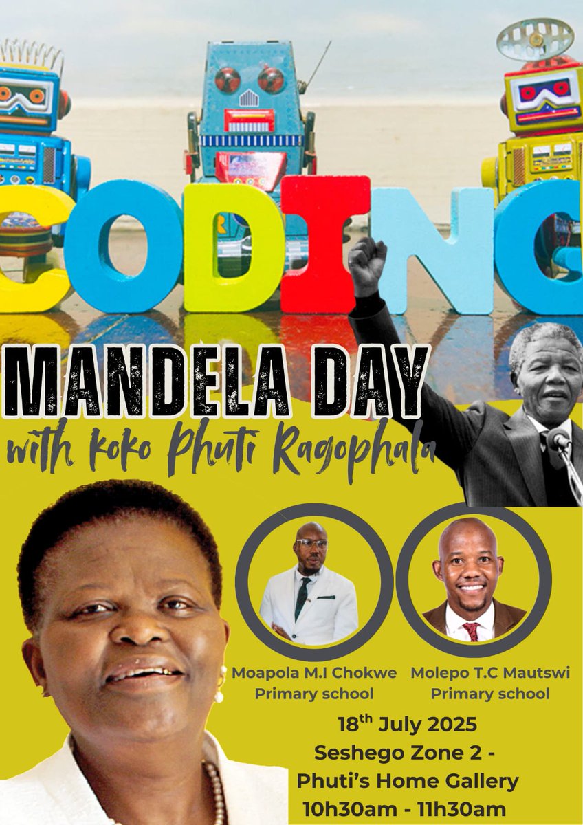 @Coding4Mandela <a href="/NelsonMandela/">NelsonMandela</a> <a href="/NelsonMandela95/">MandelaCelebrations</a> <a href="/Roy_teach/">teacher</a>