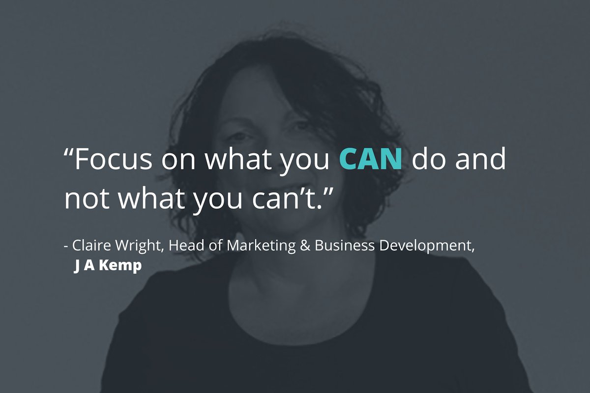 “Focus on what you can do, not what you can’t.”

Candid advice from our #5MinutesWith Claire Wright at J A Kemp for any #professionalservices marketer looking to step into leadership.

🔗 psm-communications.com/claire-wright-…