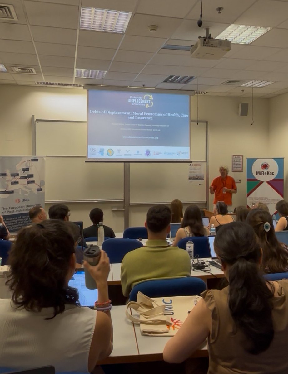 MiReKoc's tweet image. Kicking off MiReKoc-UNIC Summer School 2025 “Beyond Borders: Health, Migration, and Diversity” with critical conversations on #displacement, #care, and #intersectionality in #health.

Opening: @AhmetIcduygu 
Keynote: @CollyerMC 
Lecture: Marie von Lilienfeld-Toal

@UNIC_EU