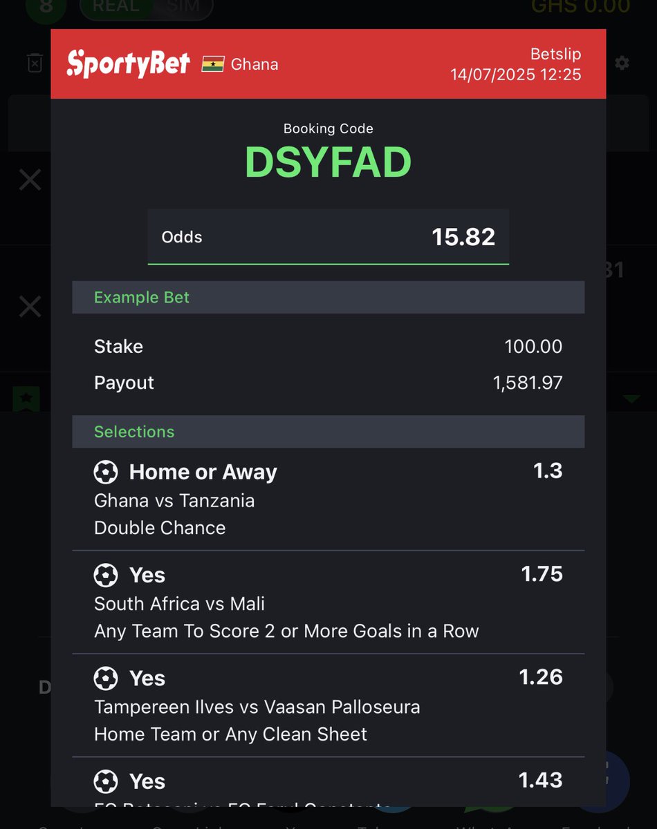 Tecguidegh's tweet image. Free Tip 15+ Odds DSYFAD Flex 2🍀