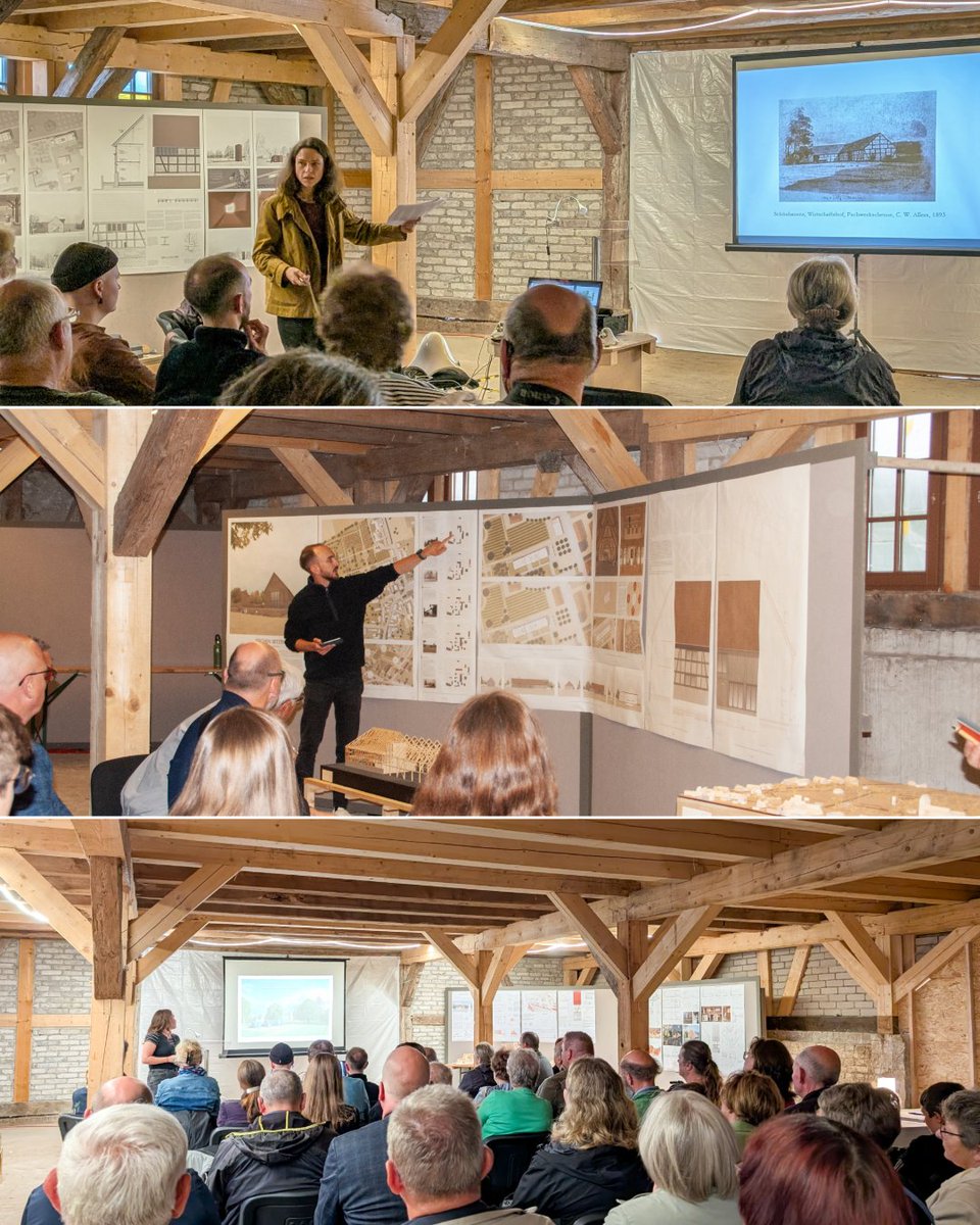 Am Wochenende haben wir im Bismarck-Speicher in Schönhausen die Entwürfe eines studentischen Architekturwettbewerbs vorgestellt. Prof. Dr. Claudia Marx (TU Dresden) und vier Studierende erläuterten die Arbeiten vor großem Publikum. Begrüßt wurde es von Dr. Ulf Morgenstern.