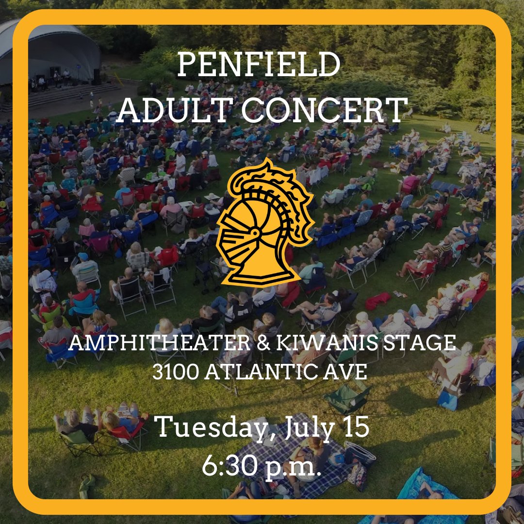 McQuaid Jesuit is a proud sponsor of the Town of Penfield's Adult Concert Series. Please join us for tomorrow's show. Stop by our booth for family activities and more information about McQuaid!