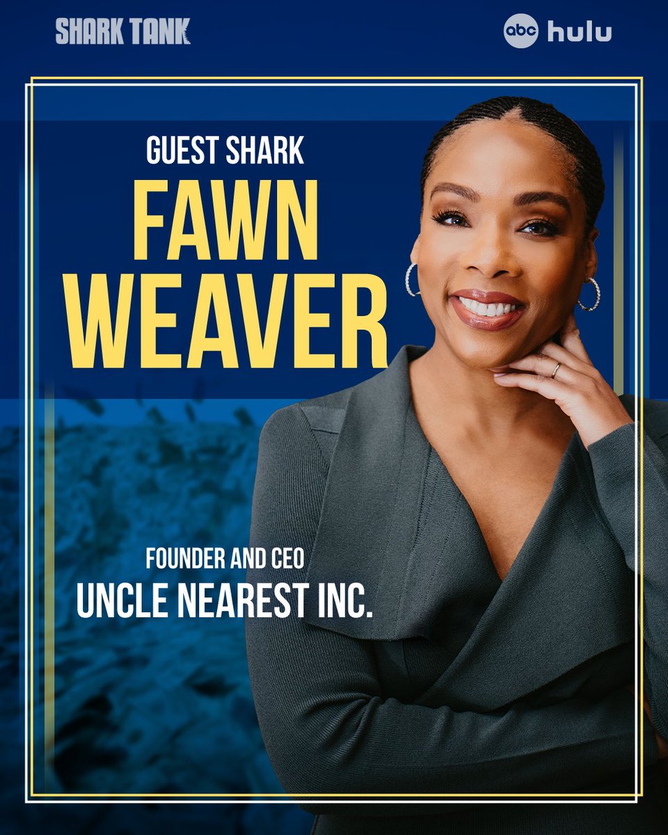 ABCSharkTank's tweet image. Entrepreneur and spirits connoisseur @FawnWeaver joins the Tank as a Guest Shark for Season 17 of #SharkTank. 🤩🥃 Watch new episodes Wednesdays this fall on ABC and stream on Hulu!