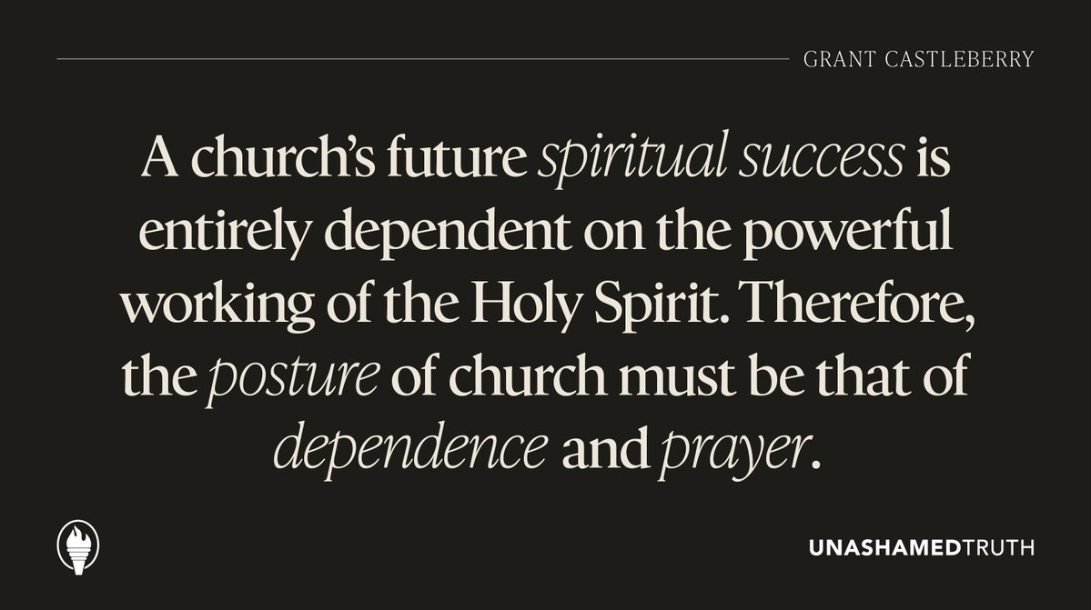 truth_unashamed's tweet image. The future of the church isn’t built on strategy, talent, or programs—but on the Spirit’s power (Zech 4:6). As @grastleberry reminds us, our posture must be one of dependence and prayer.
