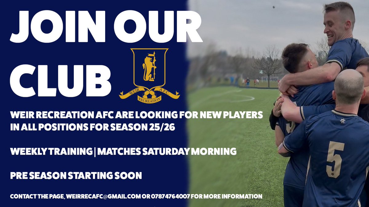 Weir Recreation AFC tweet media