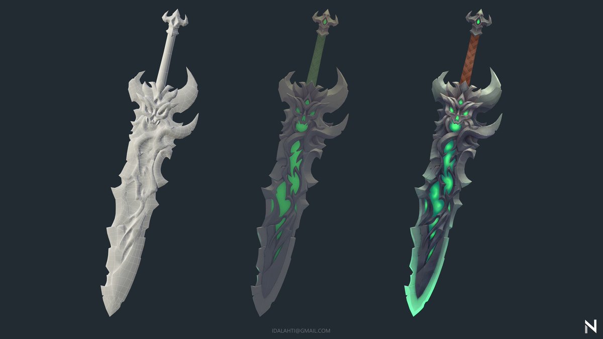 shabik3d's tweet image. Stylized sword by our student Ida Lahti 👏
#3dart #3d