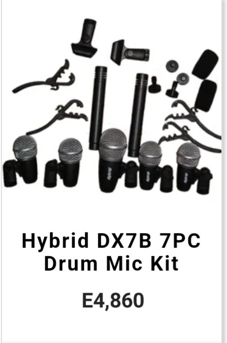Drum microphone sets available!!
☎️ +268 76989420
📞+268 79627491