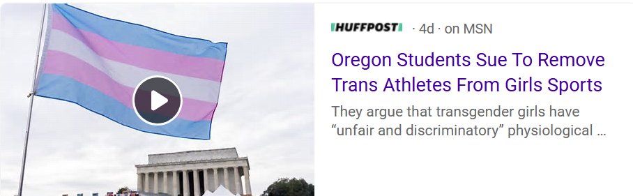 LaLONeill's tweet image. I cannot for the life of me understand why the maintstream media feels it's a good bet to continue using the term "transgender girls" when referring to males competing in female sports. Is anyone falling for this nonsense? Are they winning hearts and minds in support of radical…