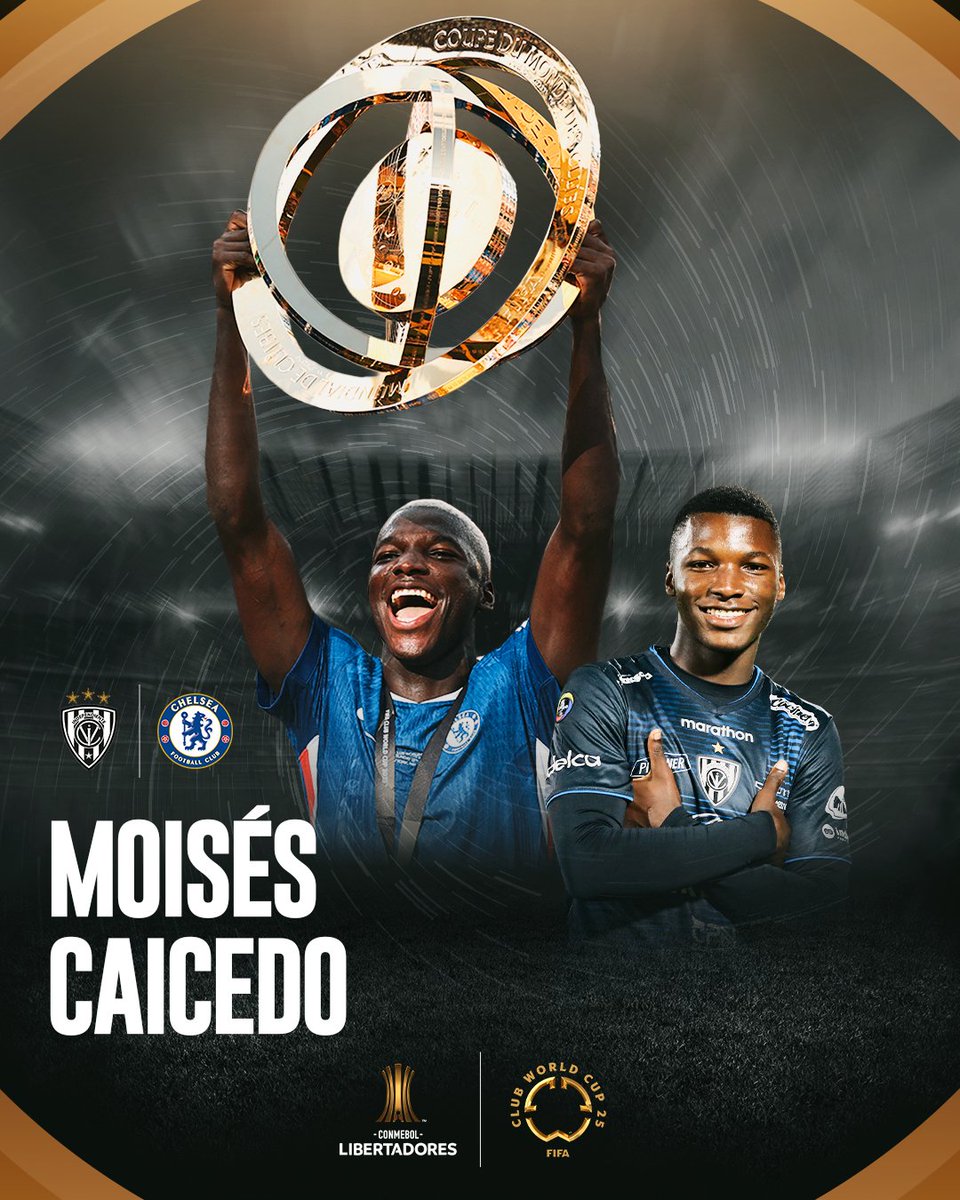 CONMEBOL Libertadores (@thelibertadores) on Twitter photo ππͺπ¨ From shining in the CONMEBOL #Libertadores to a #FIFACWC title!
π MoisΓ©s Caicedo | <a href="/FIFACWC/">FIFA Club World Cup</a> ππͺπ¨ From shining in the CONMEBOL #Libertadores to a #FIFACWC title!
π MoisΓ©s Caicedo | <a href="/FIFACWC/">FIFA Club World Cup</a>