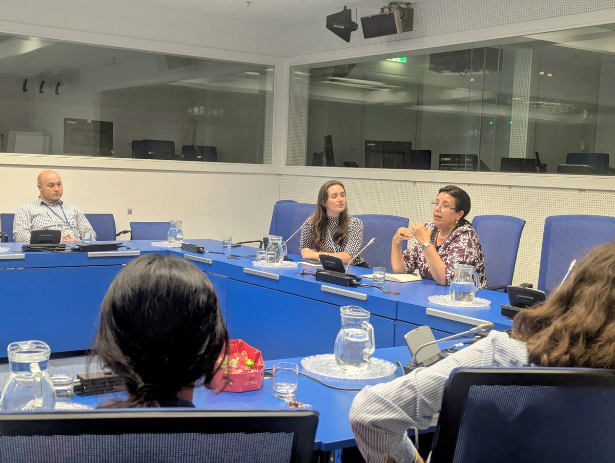 IAEANA's tweet image. Thank you to @UNNYG for hosting an inspiring talk w/ Najat Mokhtar, Deputy Director General at @iaeaorg Department of Nuclear Sciences & Applications! 🗨️
Mokhtar spoke on her career journey & the power of young professionals to drive innovation in the field 🧑🔬💡
