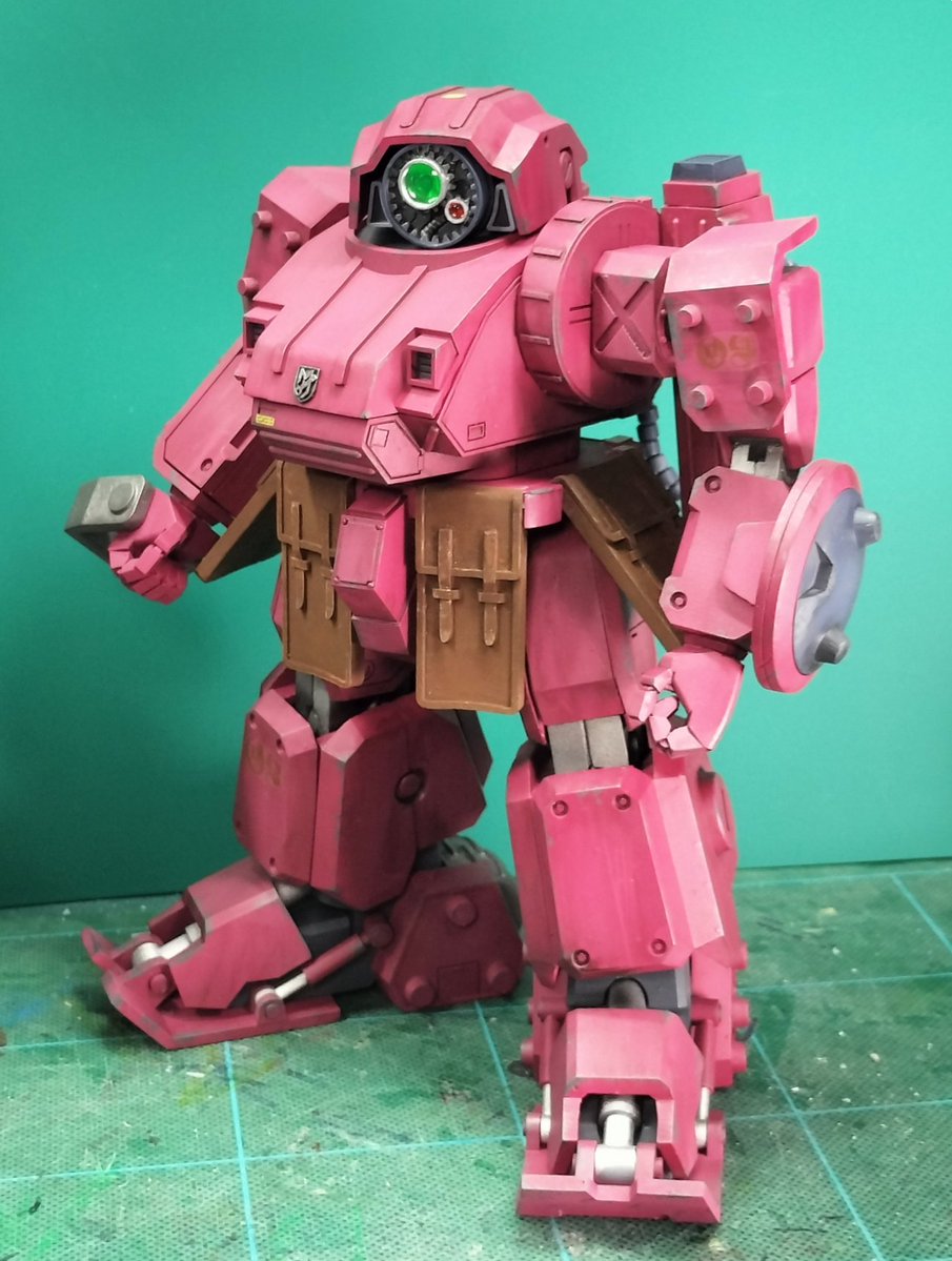 goldkeik's tweet image. 1/24 エルドスピーネ・テイタニア機。一区切りとします。1/12の縮小試作として始めたのですが、せっかくなので一通り仕上げました。フォルムはすごく自分好みになったので、1/12が楽しみです。