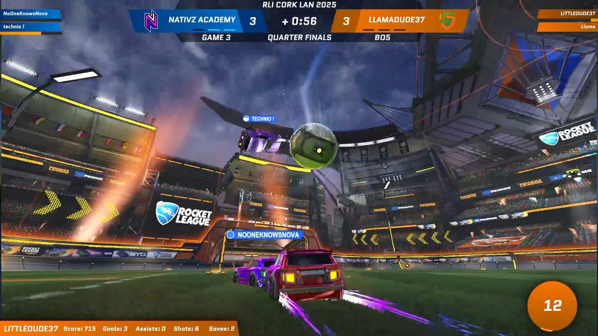 Top 10 moments before disaster.

Nova and Technio, from Nativz Academy, went on to lose this series 2-3, and Llama and Littledude37, went on to win the LAN from this position.

LAN pressure is definitely real...