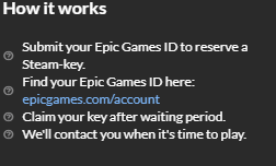 Also ich muss mein Epic ID angeben und bekomme dann einen Key für Steam???

Oder hat sich der begriff Steam-Key schon als universal Ausdruck für Game-Key durchgesetzt wie der begriff Googlen für das benutzen von Suchmaschinen? 🤔 

#zocken #gaming #letsplay #TwitchDE