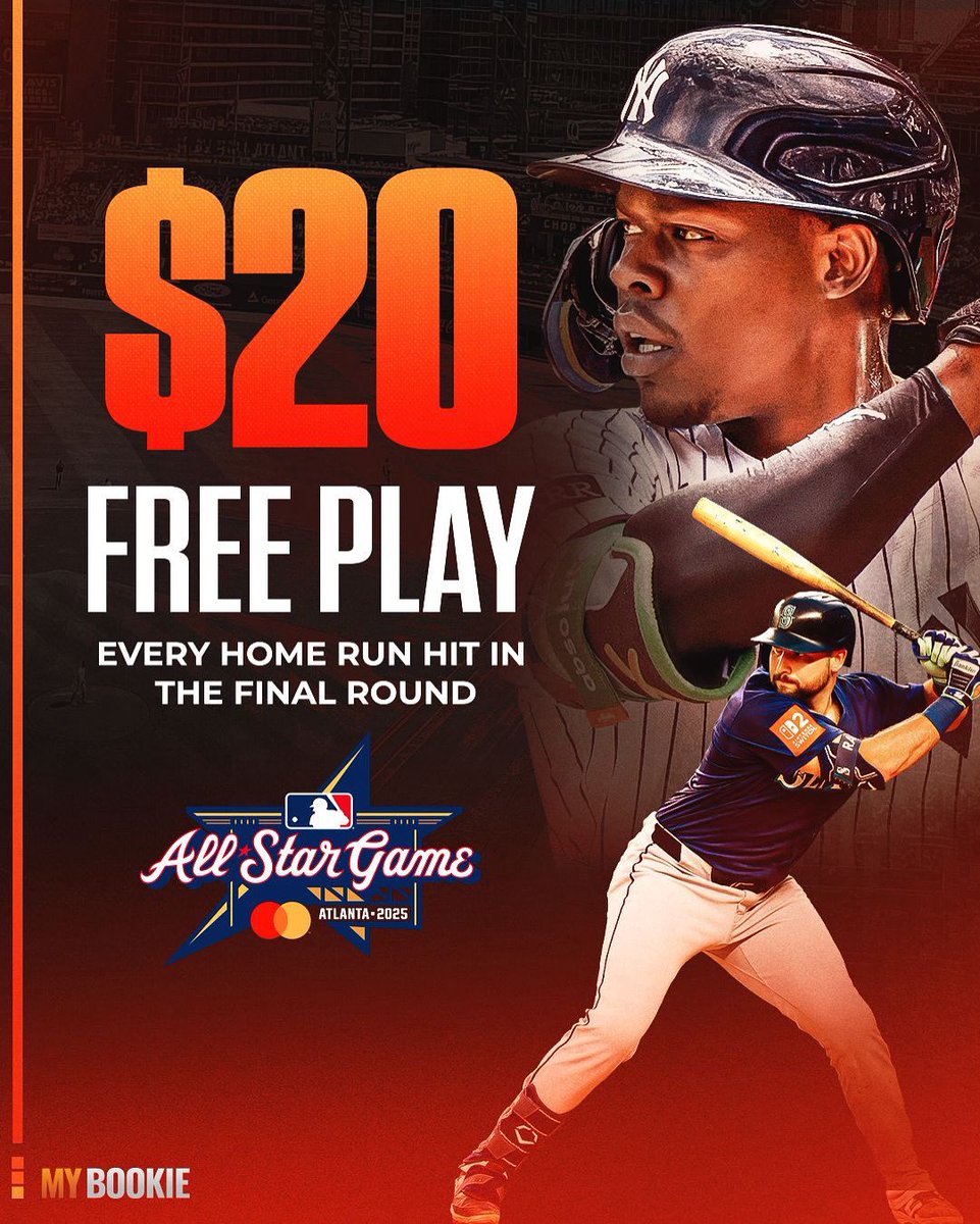 MyBookie's tweet image. 🚨🚨HOME RUN DERBY FREE PLAY🚨🚨

MyBookie is handing out a $20 FP for every home run in the FINAL ROUND of tonight’s derby.

How To Win:

1️⃣ Must RT/Like Post
2️⃣ Must Follow @MyBookie
3️⃣ Reply With Who Wins

⚾️#BetWithTheBest⚾️