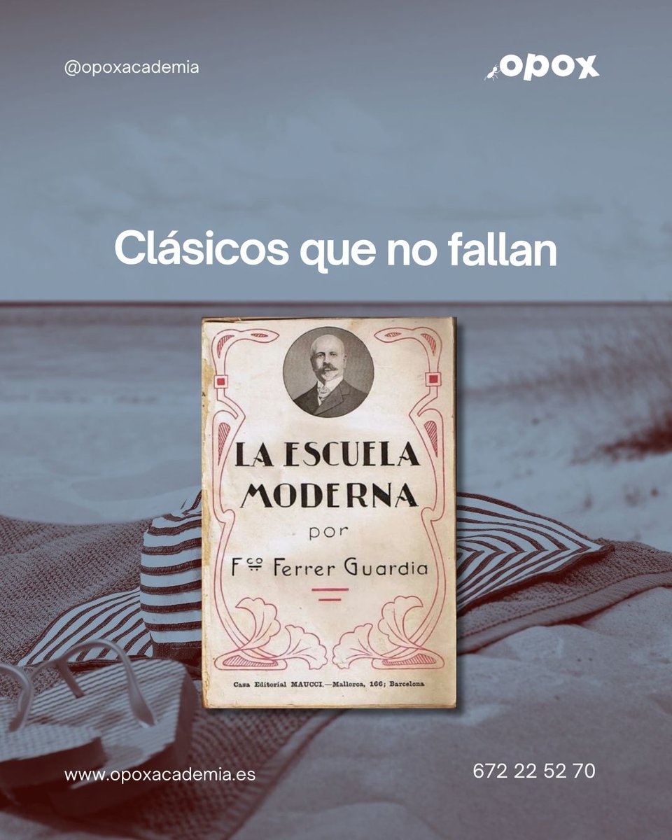 "#LaEscuelaModerna abrió sus puertas en Barcelona el 1901. Durante los años que estuvo en marcha, aplicó un tipo de pedagogía libertaria.
La escuela fue el proyecto que definió la vida de Ferrer Guardia..."