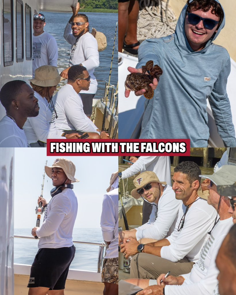 FalconsCR's tweet image. Our 17th Annual Fishing with the Falcons trip wrapped up with an unforgettable day of deep sea fishing off the coast of Savannah. Huge thanks to the military members from Hunter Army Airfield for their service and for joining us for a great weekend.🎣🇺🇸