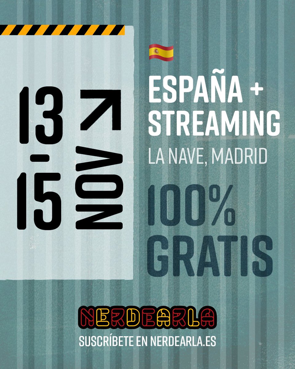 nerdearla's tweet image. Cerramos el Call for Speakers de #Nerdearla 🇪🇸 con +450 charlas y talleres 🚀

¡Gracias a todas las personas que enviaron sus propuestas!

Nos vemos del 13 al 15 de noviembre en @LaNaveMadrid 

➡️ nerdearla.es