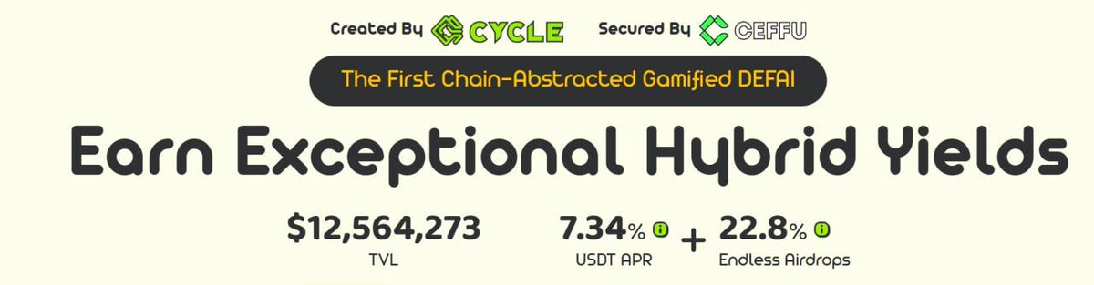 Cycle Network Sells Golden Eggs

It's a token sale, but it makes sense for the math, so I grabbed some.

Cycle Network is a
 - Chain/Liquidity Abstraction project. Just deposit your assets and the AI will roll your money across multiple chains of DeFi.
 - $8M funding from